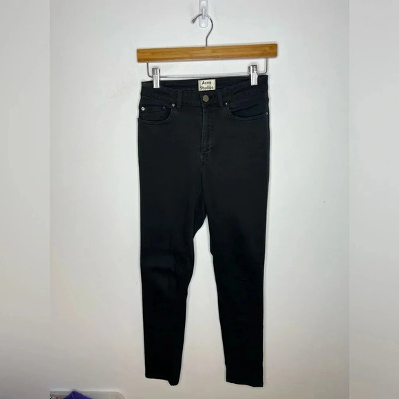 ACNE Studios Pin Black Signature Stretch Skinny Jeans - Picture 5 of 12